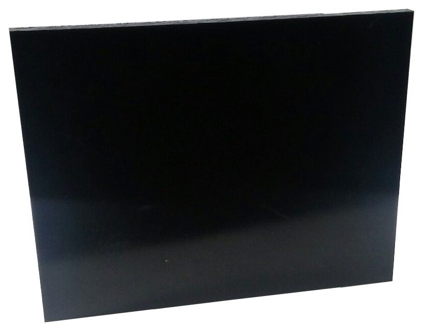 3/8IN 4x10FT VIRGIN BLACK UHMW - Virgin Black UHMW Sheet